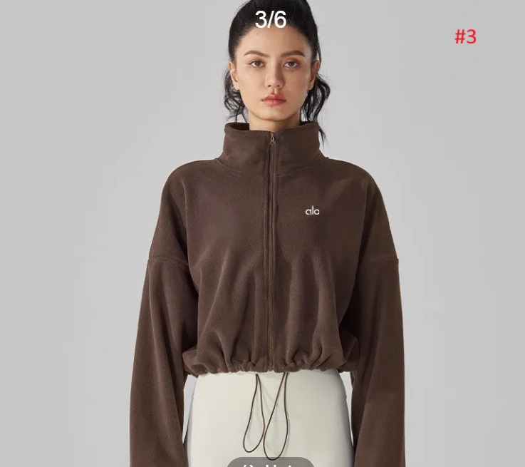 סווטשירט עם רוכסן לנשים אלו יוגה alo yoga – תמונה 5