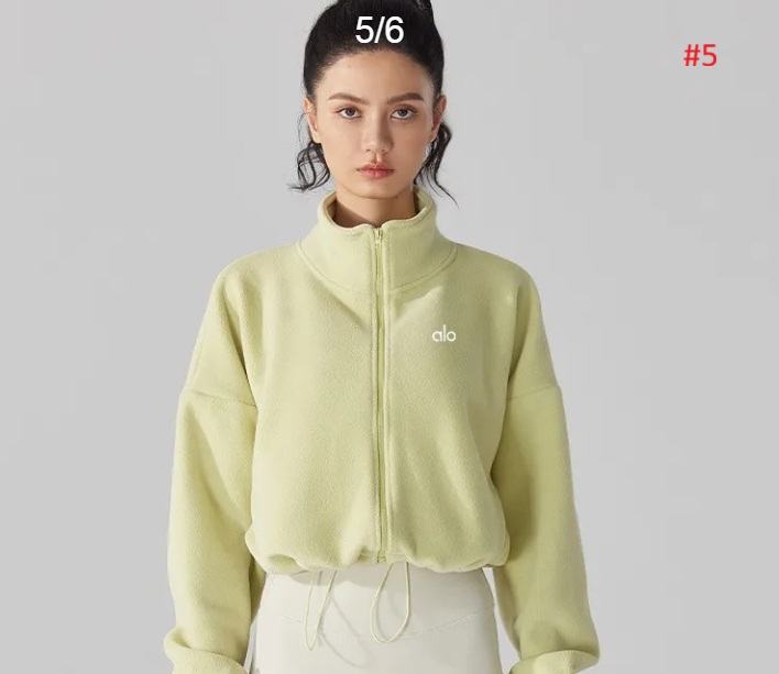 סווטשירט עם רוכסן לנשים אלו יוגה alo yoga – תמונה 8
