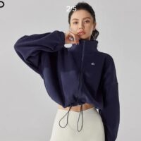 סווטשירט עם רוכסן לנשים אלו יוגה alo yoga