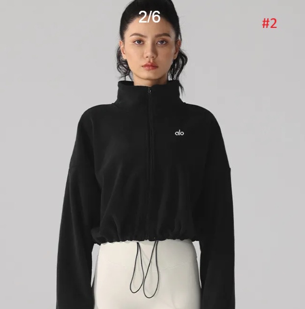 סווטשירט עם רוכסן לנשים אלו יוגה alo yoga – תמונה 4