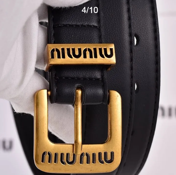 חגורה אופנתית לנשים מיו מיו miu miu – תמונה 3