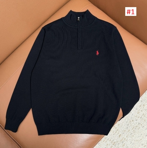 סריג פולו לגברים חצי רוכסן פולו ראלף לורן Ralph Lauren – תמונה 2