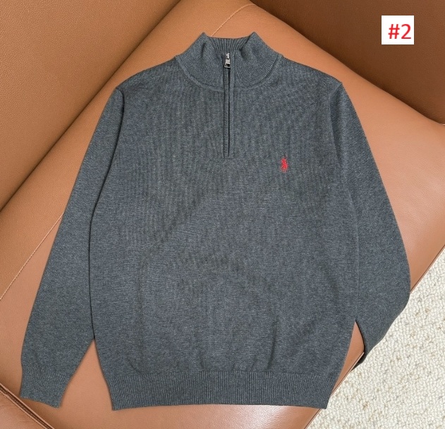 סריג פולו לגברים חצי רוכסן פולו ראלף לורן Ralph Lauren – תמונה 3