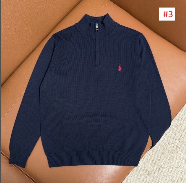 סריג פולו לגברים חצי רוכסן פולו ראלף לורן Ralph Lauren – תמונה 4