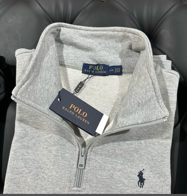 סווטשירט פוטר חצי רוכסן לגברים פולו ראלף לורן Ralph Lauren – תמונה 6