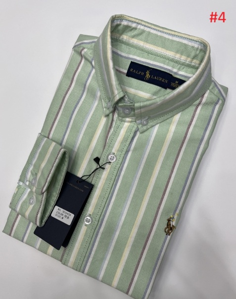 חולצה מכופתרת עם פסים לגברים פולו ראלף לורן Ralph Lauren – תמונה 5