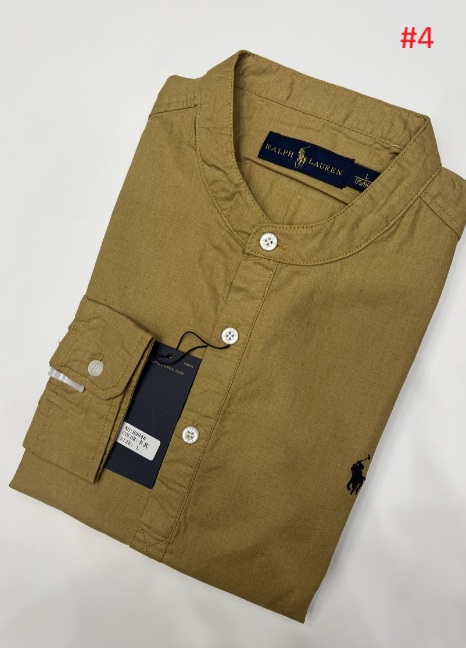 חולצה ארוכה מכופתרת מפשתן צווארון סיני פולו ראלף לורן Ralph Lauren – תמונה 5