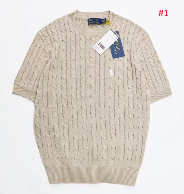 סוודר סריג קצר לנשים עם צמות פולו ראלף לורן Ralph Lauren – תמונה 2