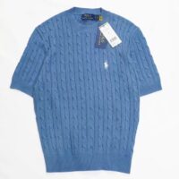 סוודר סריג קצר לנשים עם צמות פולו ראלף לורן Ralph Lauren