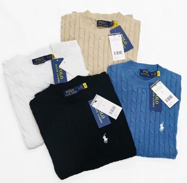 סוודר סריג קצר לנשים עם צמות פולו ראלף לורן Ralph Lauren – תמונה 6