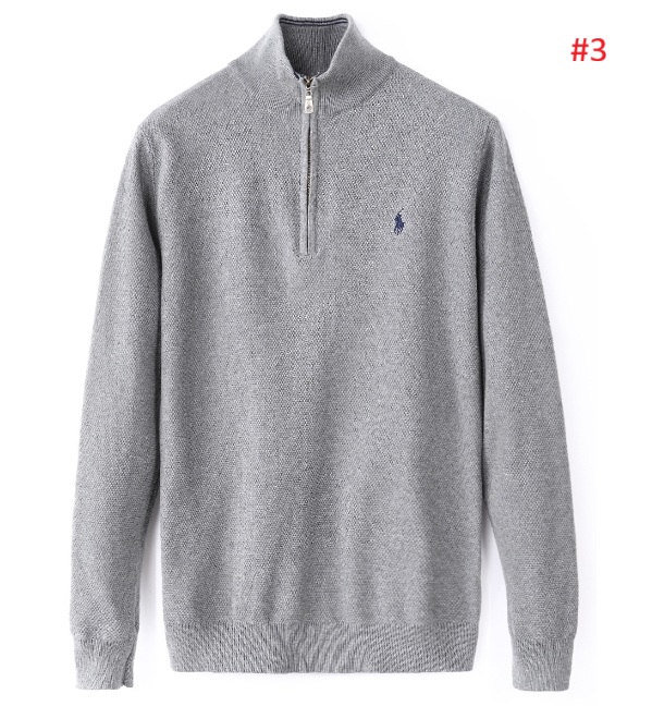 סוודר סריג לגברים חצי רוכסן פולו ראלף לורן Ralph Lauren – תמונה 4