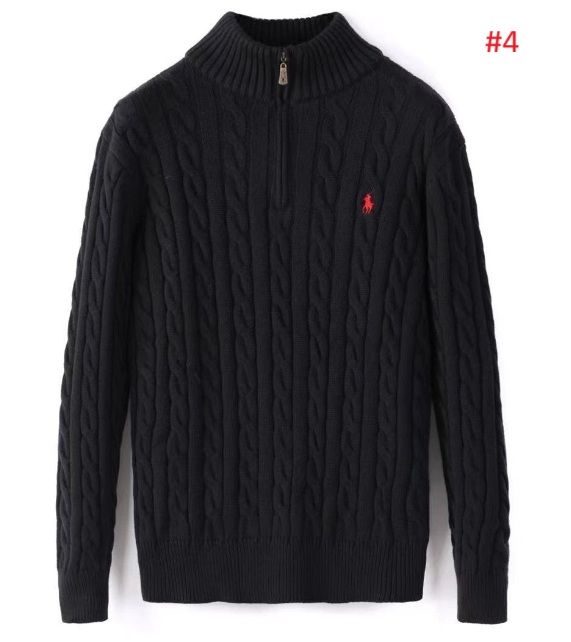 סריג צמות חצי רוכסן לגברים פולו ראלף לורן Ralph Lauren – תמונה 5