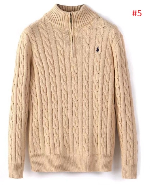 סריג צמות חצי רוכסן לגברים פולו ראלף לורן Ralph Lauren – תמונה 6