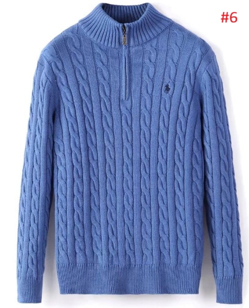 סריג צמות חצי רוכסן לגברים פולו ראלף לורן Ralph Lauren – תמונה 7