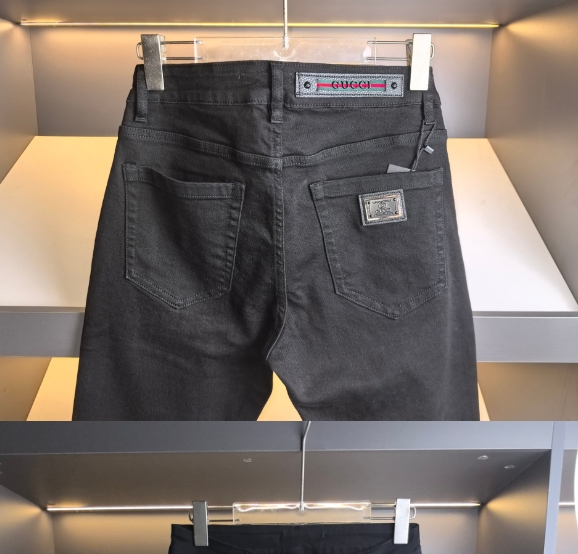 מכנסי גינס שחורים לגברים גוצי GUCCI – תמונה 3