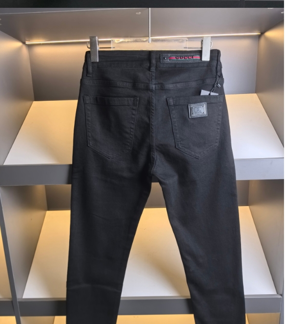 מכנסי גינס שחורים לגברים גוצי GUCCI – תמונה 2