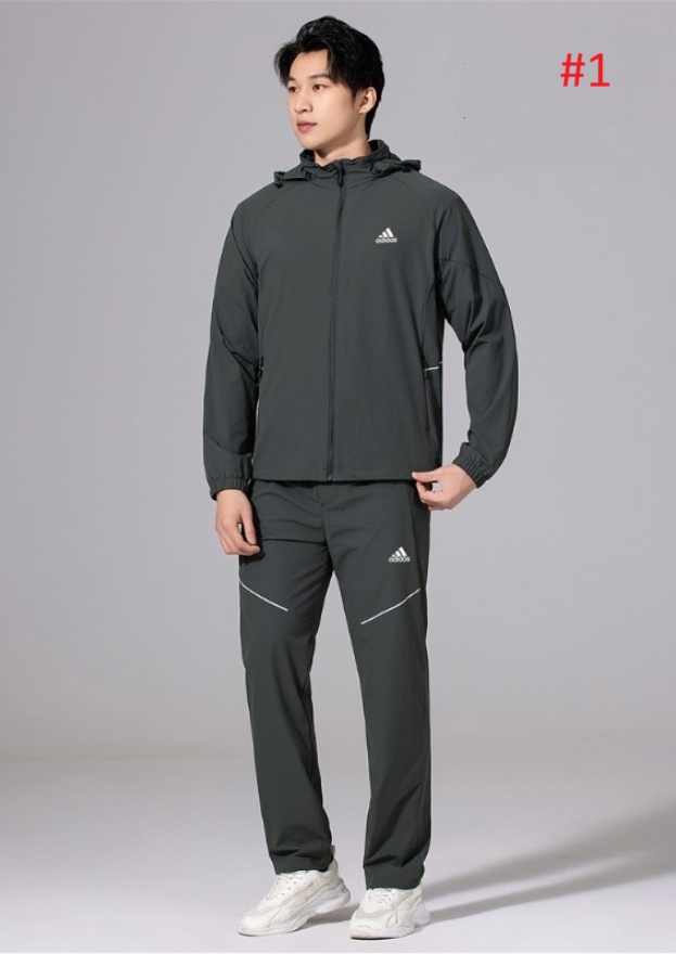 חליפת ספורט עם קפוצון לגברים אדידס ADIDAS – תמונה 2