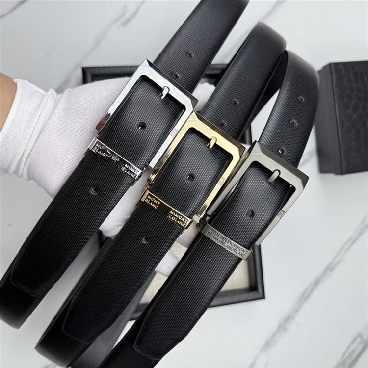 חגורה לגבר אבזם מרובע MONT BLANC – תמונה 8