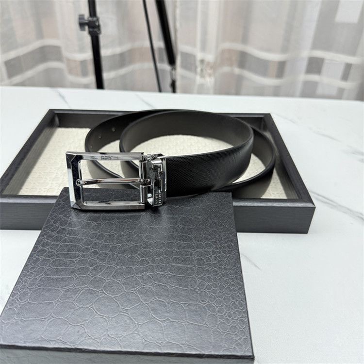 חגורה לגבר אבזם מרובע MONT BLANC – תמונה 5