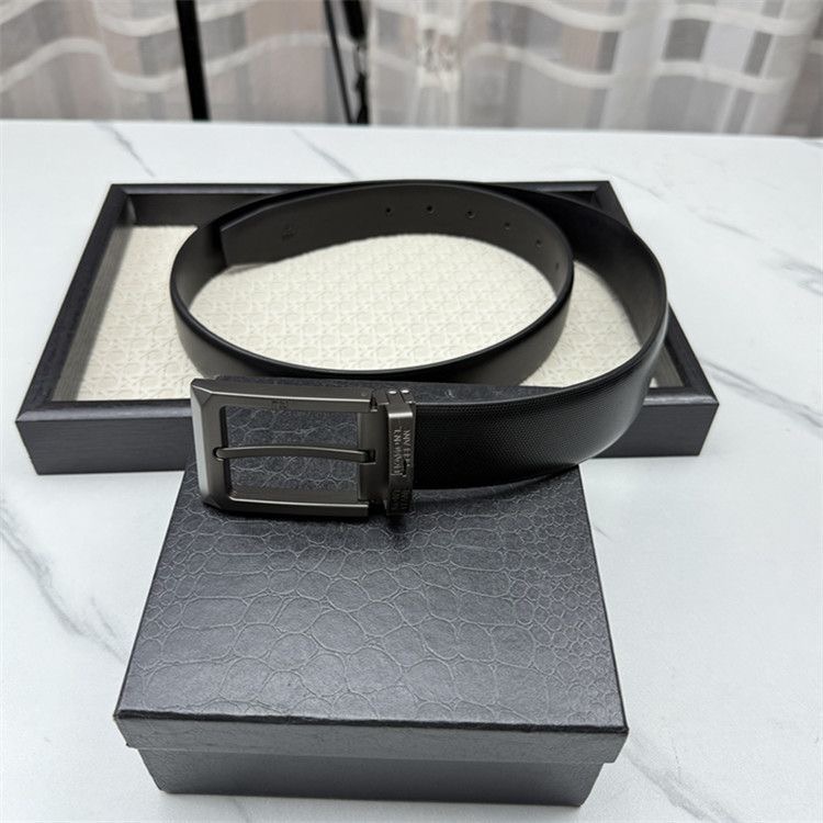 חגורה לגבר אבזם מרובע MONT BLANC – תמונה 6