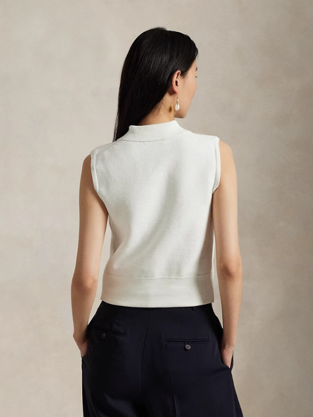 סריג קצר ללא שרוולים לנשים פולו ראלף לורן Ralph Lauren – תמונה 4