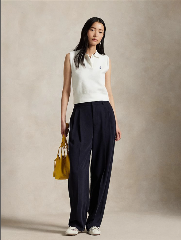 סריג קצר ללא שרוולים לנשים פולו ראלף לורן Ralph Lauren – תמונה 5