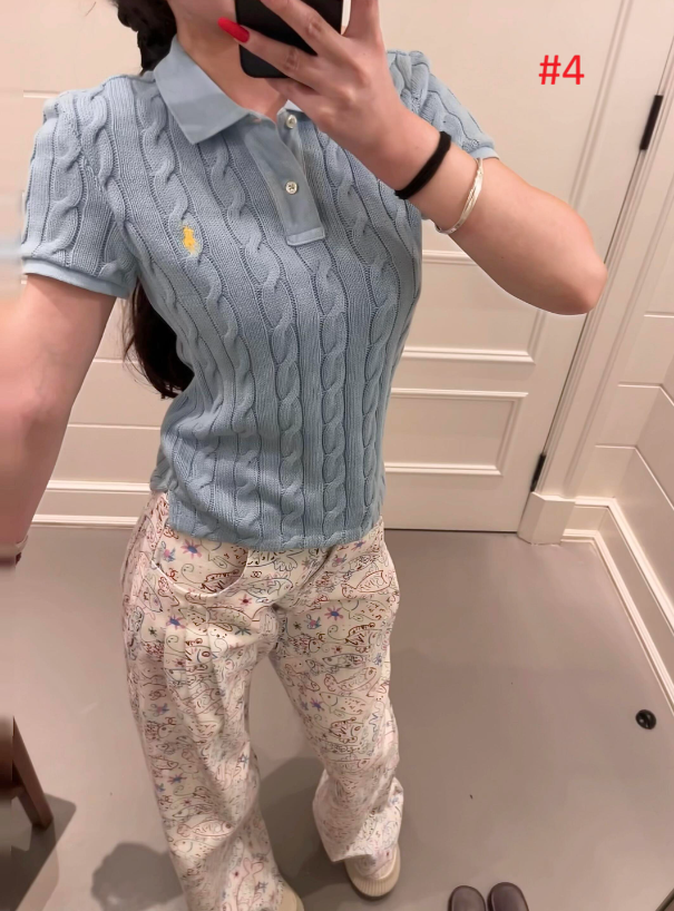 סוודר צמות קצר לנשים פולו ראלף לורן Ralph Lauren – תמונה 5