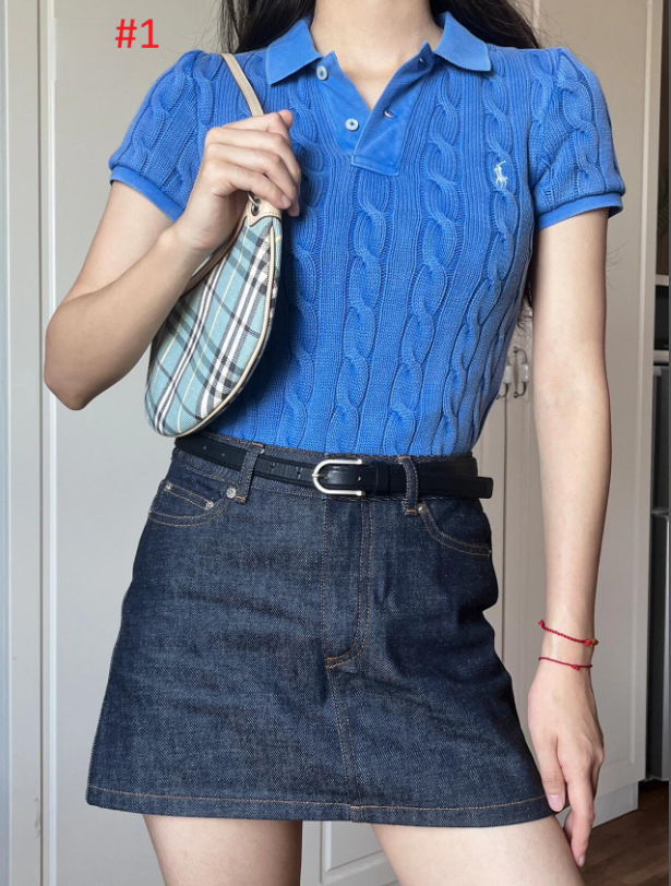 סוודר צמות קצר לנשים פולו ראלף לורן Ralph Lauren – תמונה 2