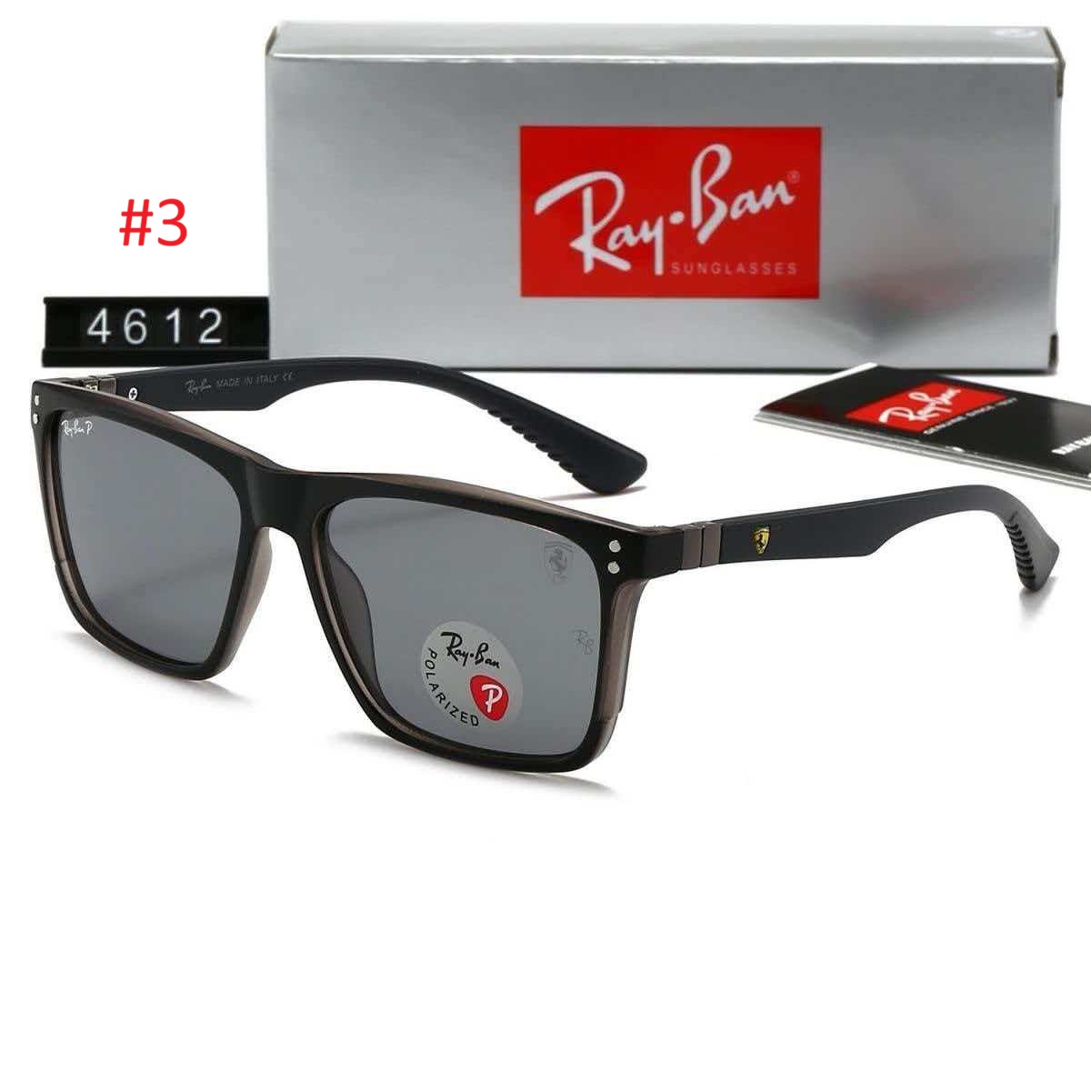 משקפי שמש מרובעות גברים ריי באן Ray Ban – תמונה 4