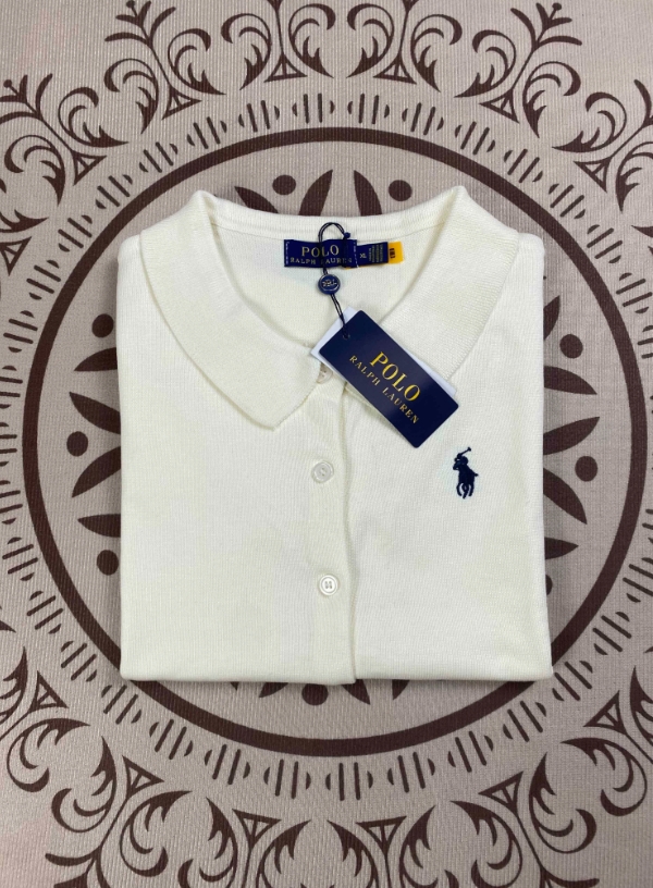 חולצת סריג מכופתרת לנשים פולו ראלף לורן Ralph Lauren – תמונה 3