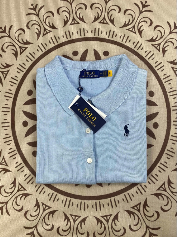 חולצת סריג מכופתרת לנשים פולו ראלף לורן Ralph Lauren – תמונה 5