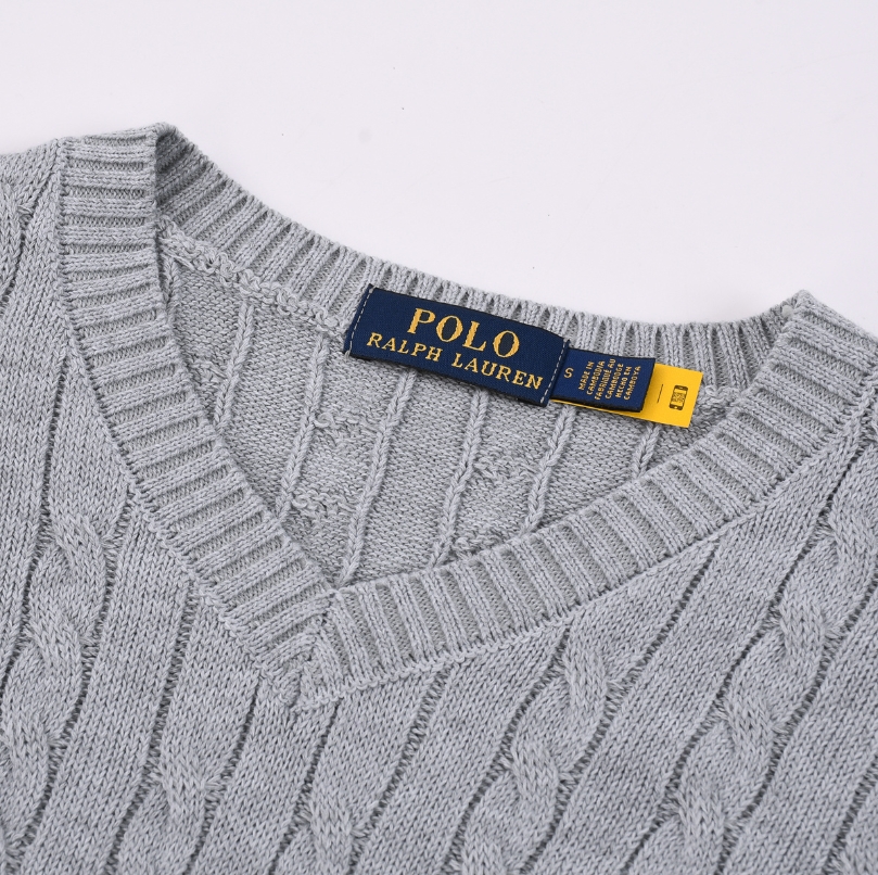 סוודר צמות שרוול קצר לנשים פולו ראלף לורן Ralph Lauren – תמונה 12