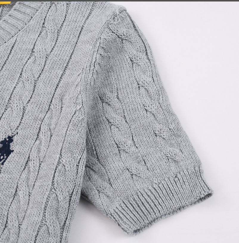 סוודר צמות שרוול קצר לנשים פולו ראלף לורן Ralph Lauren – תמונה 13