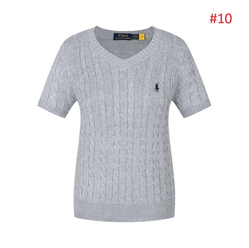 סוודר צמות שרוול קצר לנשים פולו ראלף לורן Ralph Lauren – תמונה 11