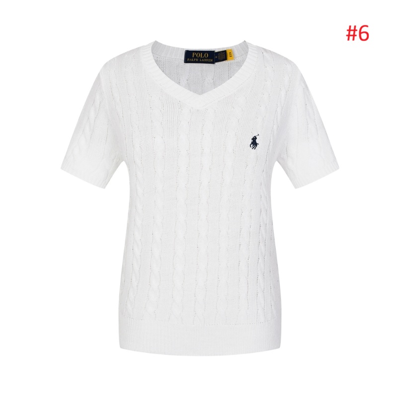 סוודר צמות שרוול קצר לנשים פולו ראלף לורן Ralph Lauren – תמונה 7