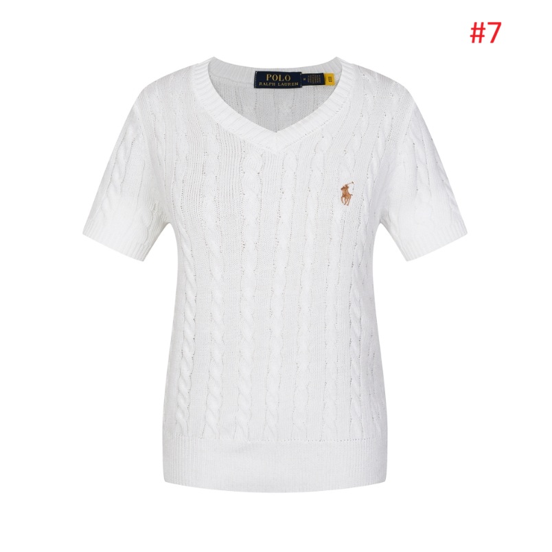 סוודר צמות שרוול קצר לנשים פולו ראלף לורן Ralph Lauren – תמונה 8