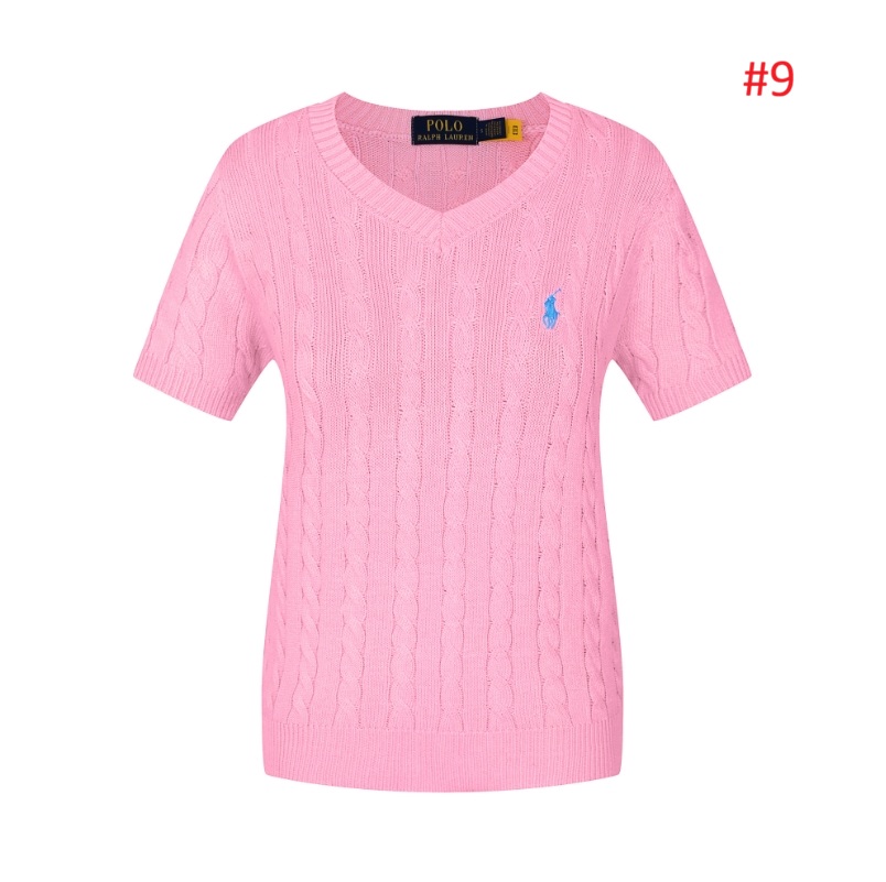 סוודר צמות שרוול קצר לנשים פולו ראלף לורן Ralph Lauren – תמונה 10