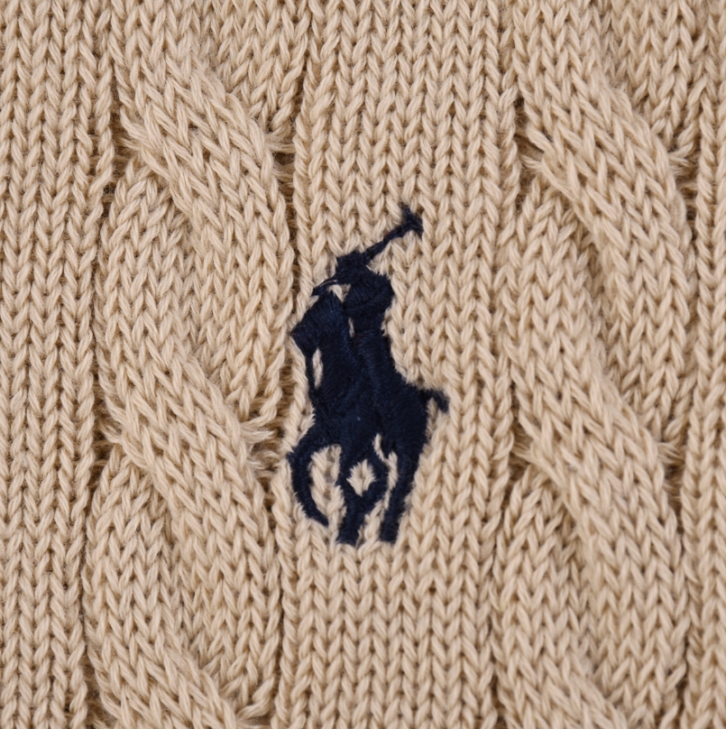 סריג קצר צווארון סוודר צמות נשים פולו ראלף לורן Ralph Lauren – תמונה 14