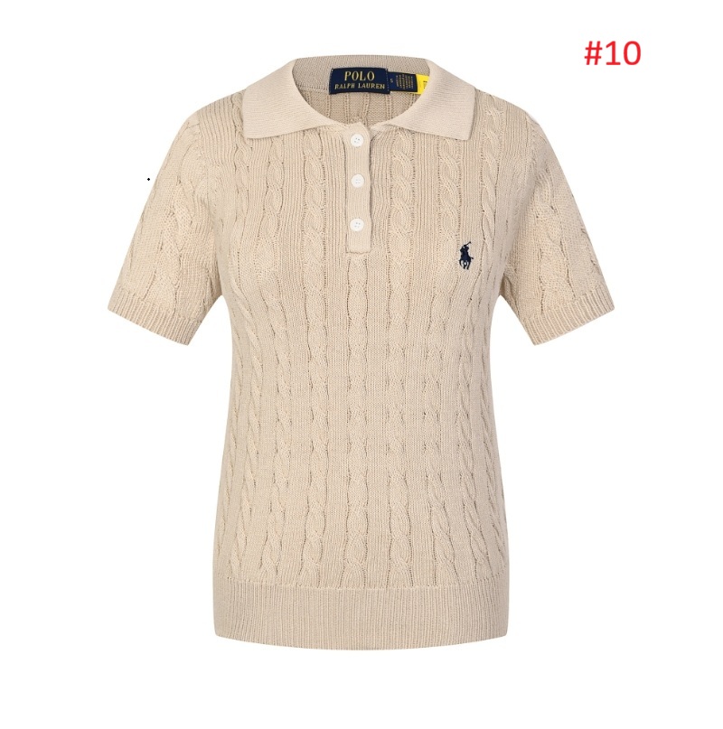 סריג קצר צווארון סוודר צמות נשים פולו ראלף לורן Ralph Lauren – תמונה 11