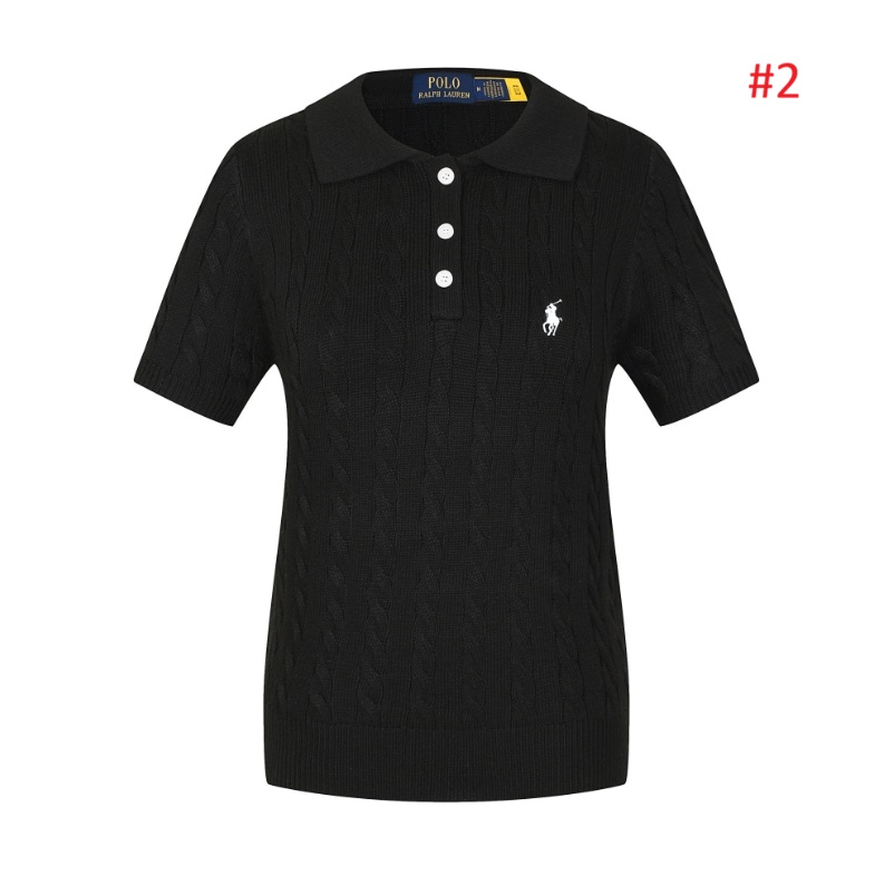 סריג קצר צווארון סוודר צמות נשים פולו ראלף לורן Ralph Lauren – תמונה 3