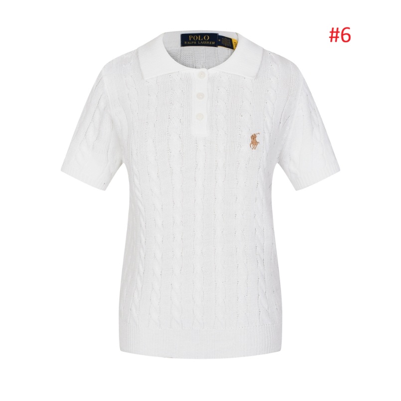 סריג קצר צווארון סוודר צמות נשים פולו ראלף לורן Ralph Lauren – תמונה 7