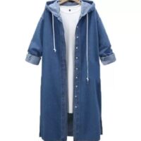 גקט גינס ארוך לנשים