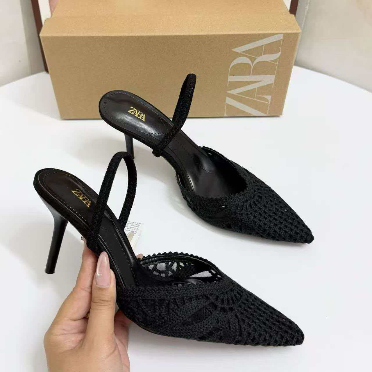 סנדלי עקב לנשים קרושה בהשראת זארה ZARA – תמונה 5