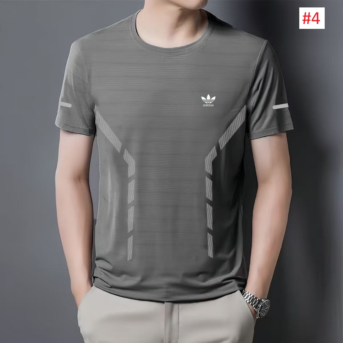 טישרט קצרה סלים אדידס ADIDAS לגבר – תמונה 5