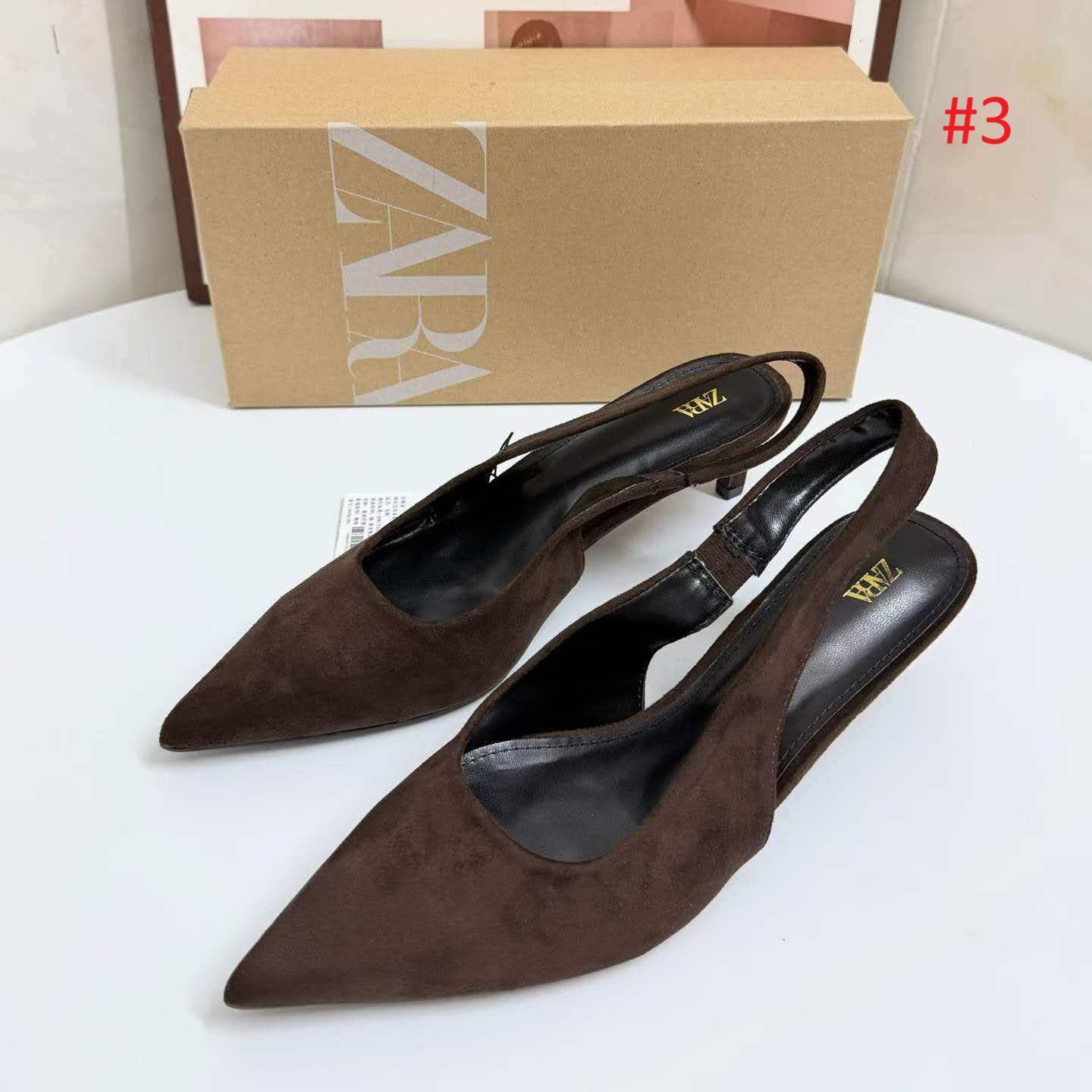 נעלי נשים רצועה אחורית בהשראת זארה ZARA – תמונה 5