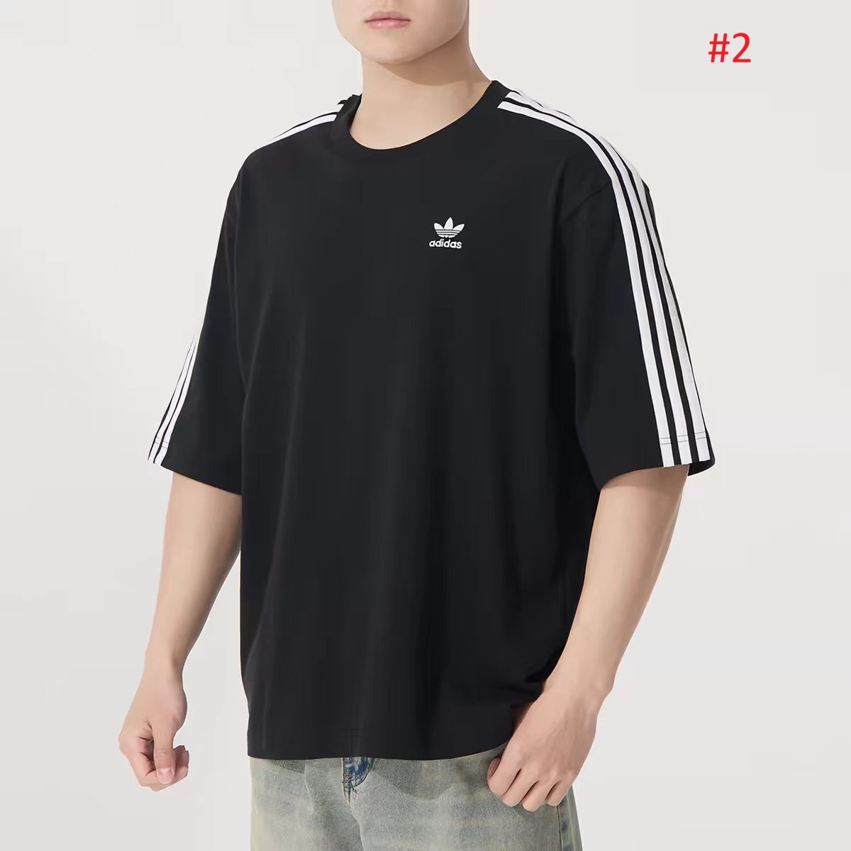 חולצה קצרה קלאסית אדידס ADIDAS לגבר – תמונה 3