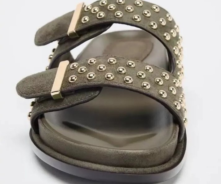כפכפים שטוחות ניטים לנשים בהשראת זארה ZARA – תמונה 3