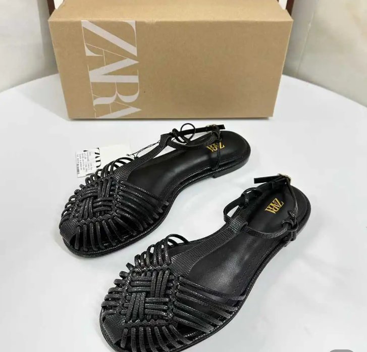 סנדל שטוח רצועות לנשים בהשראת זארה ZARA סנדל שטוח רצועות לנשים בהשראת זארה ZARA