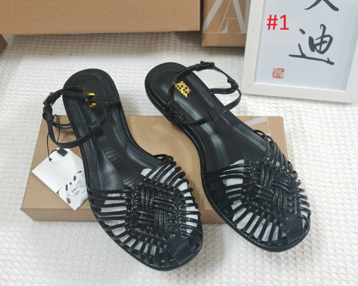 סנדל שטוח רצועות לנשים בהשראת זארה ZARA – תמונה 2