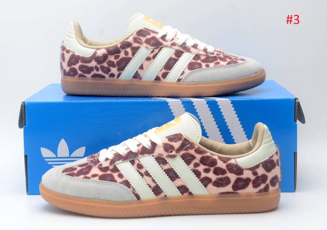 סניקרס עם הדפס ג'ירף של Adidas Samba OG לגברים ולנשים – תמונה 4